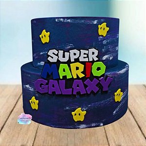 Bolo Fake Super Mario Galaxy Decorativo