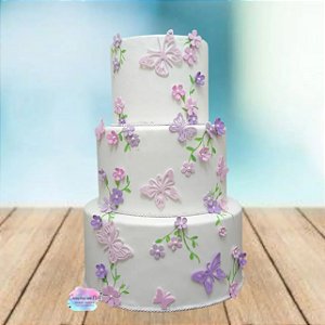 Bolo Fake Jardim das Borboletas