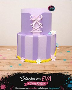 Bolo Fake Rapunzel Enrolados