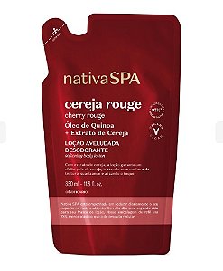 Refil Loção Aveludada Desodorante Corporal Nativa Spa Cereja Rouge 350ml