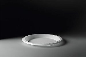 Prato plástico fundo 15cm branco - Copobras