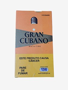 Charuto Gran Cubano Mata Fina Tradicional - Caixa 5 Unidades