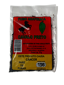 Fumo Desfiado Cavalo Preto 27g Arapiraca