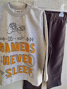 Conjunto de Moletom Infantil Gamer - Menino - Rovitex