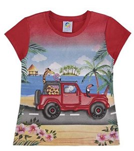 Blusa Infantil Menina estampa animais - Alenice