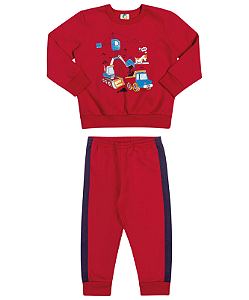 Conjunto Infantil Menino Blusão e Calça Moletom - Alenice