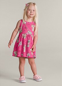 Vestido Infantil Regata Menina Rosa - Brandili