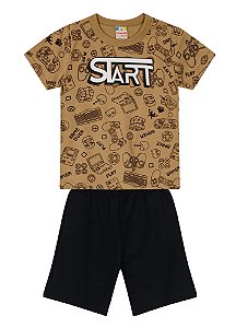 Conjunto Infantil Menino com Estampa em Relevo - Brandili