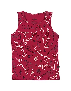 Regata Infantil Menina Estampada Lettering - Elian