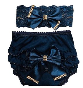 Calcinha Bunda Rica com faixa de cabelo