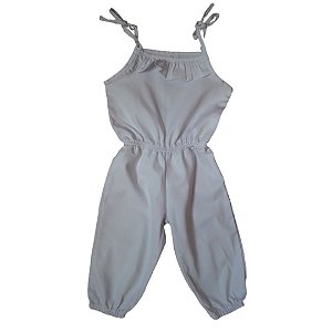 Macacão Infantil Feminino Branco