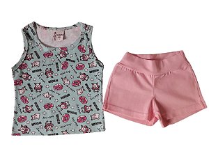 Conjunto Infantil Feminino "Super Star"