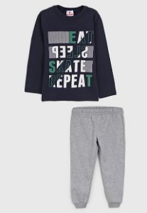 Conjunto Infantil Masculino em Moletom - Brandili