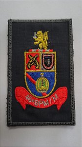 BRASÃO 46 BPM/M POLÍCIA MILITAR ( FARDAMENTO NOVO ) BORDADO