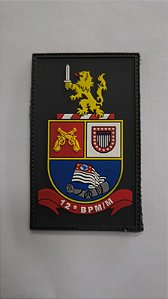 BRASÃO 12 BPM/M EMBORRACHADO POLÍCIA MILITAR