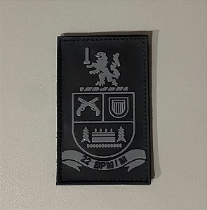 BRASÃO 22 BPM/M EMBORRACHADO CAMUFLADO POLÍCIA MILITAR