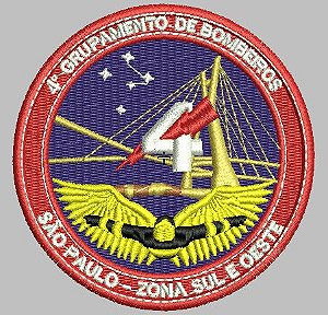 BRASÃO REDONDO 4° GRUPAMENTO DE BOMBEIRO