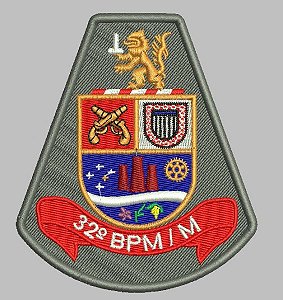 BRASÃO 32 BPM/M (POLICIA MILITAR)