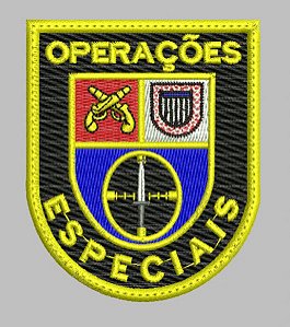 BRASÃO 4 CHOQUE / OPERAÇÕES ESPECIAIS POLÍCIA MILITAR (BORDADO MILITAR)