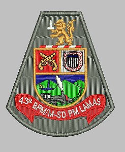 BRASÃO 43 BPM/M POLÍCIA MILITAR