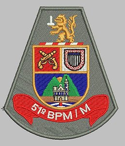 BRASÃO 51 BPM/M POLÍCIA MILITAR