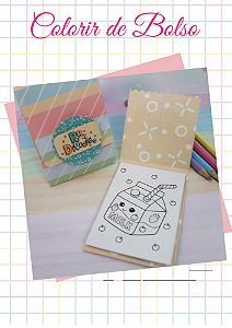 KIT COM 10 BLOQUINHOS DE COLORIR