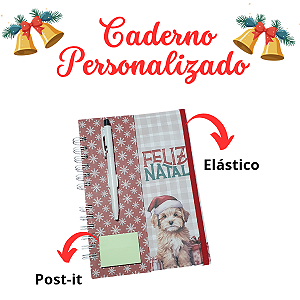 Caderno personalizado de Natal