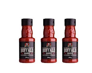 Kit 3 Molho de pimenta Buffalo sauce gonzalo