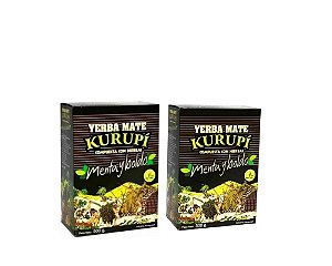 Kit 2 Erva mate de tereré Kurupi menta y boldo original