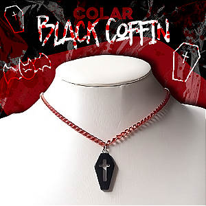 Colar Black Coffin