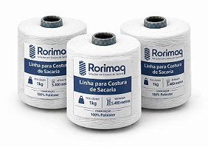 Linha para Costurar Sacaria Cone Grande 1kg - Embalagem C/ 10 Cones