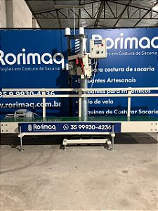 Sistema Para Costura de Sacaria Industrial e Automático Com Esteira