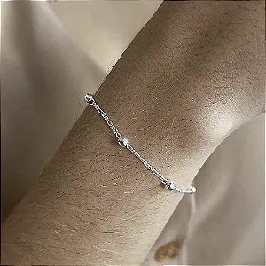 Pulseira Bolinhas - Prata 925 - MP82-1368