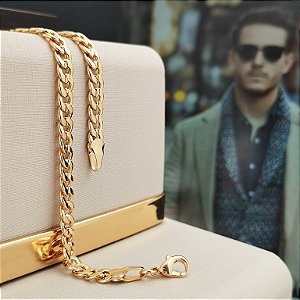 Pulseira Masculina Grumet Semijoia 18k
