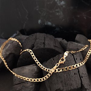 Corrente Masculina Grumet Semijóia 18k 70 cm