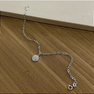 Pulseira c/ Medalha São Bento - Prata 925 - MP142-18108