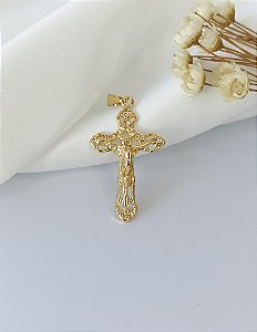 Pingente Masculino Crucifixo - Semijoia 18k - MPI134-1592