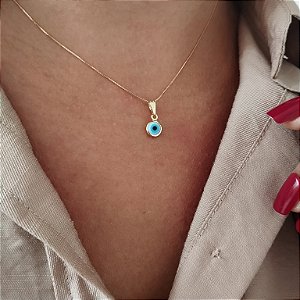 Gargantilha Olho Grego Semijoia 18k - MC383-1170