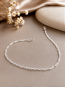 Pulseira Singapura - Prata 925