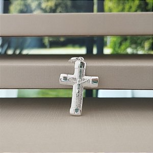 Pingente Crucifixo Prata 925 - 24mm - MPI148-1282