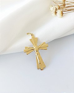 Pingente Crucifixo - Semijoia 18k - MPI220-872