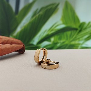 Argola Lisa 11 mm - Semijoia 18k - MB828-440