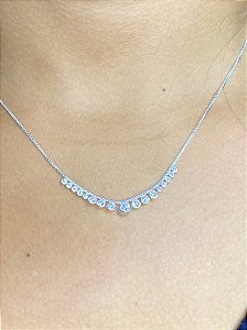 Gargantilha C/ Zircônias - Prata 925 -MC846-48218