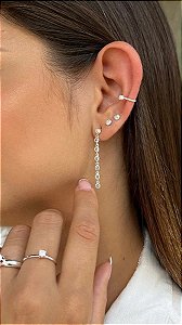 Brincos com Pedras Zircônias Prata 925 - MB919-36188