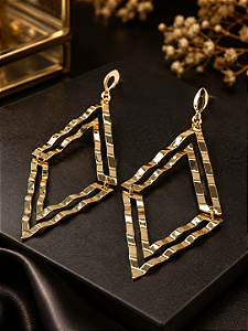Brinco Ondulado - Semijoia 18k - BR90