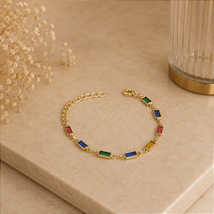 Pulseira Infantil Multicor - Semijoia 18k - MP513-08140