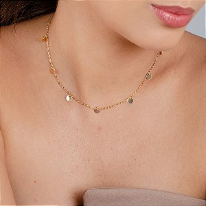 Gargantilha Choker Feminina - Semijoia 18k - MC986-09180