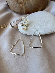 Argola Triângulo - 38mm - Prata 925 - BR311-1695