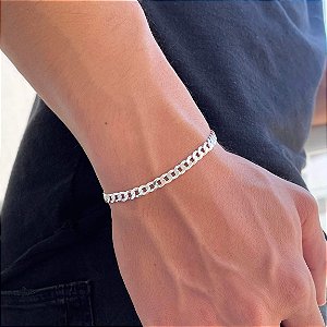 Pulseira Masculina Grumet - 5.5mm - Prata 925 - MP562-63378