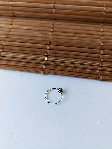 Piercing Fake Bali - Prata 925 (Cor Envelhecida) - Regulável - BR417-536
